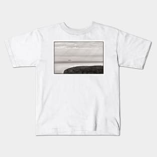 A Fort Victoria class Auxiliary Oiler Replenishment (AOR) Ship off the coast of the Mull of Galloway, Scotland. Kids T-Shirt